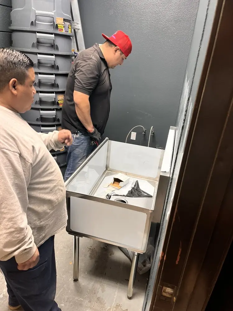 Commercial plumbing and sink installation in Sandy Spring