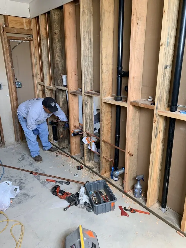 Commercial rough-in plumbing for Water Heater Replacement in Sandy Spring